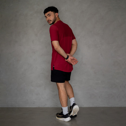 EPOC Versatile V-neck Tee Earth Red - Kaos EPOC Kerah V Merah Maroon