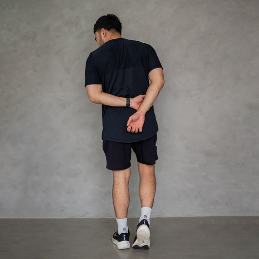 EPOC Versatile V-neck Tee Pitch Black - Kaos EPOC Kerah V Hitam Pekat