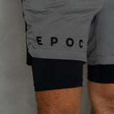 EPOC 2in1 Workout Short Green - Celana Pendek dengan lapisan dalam