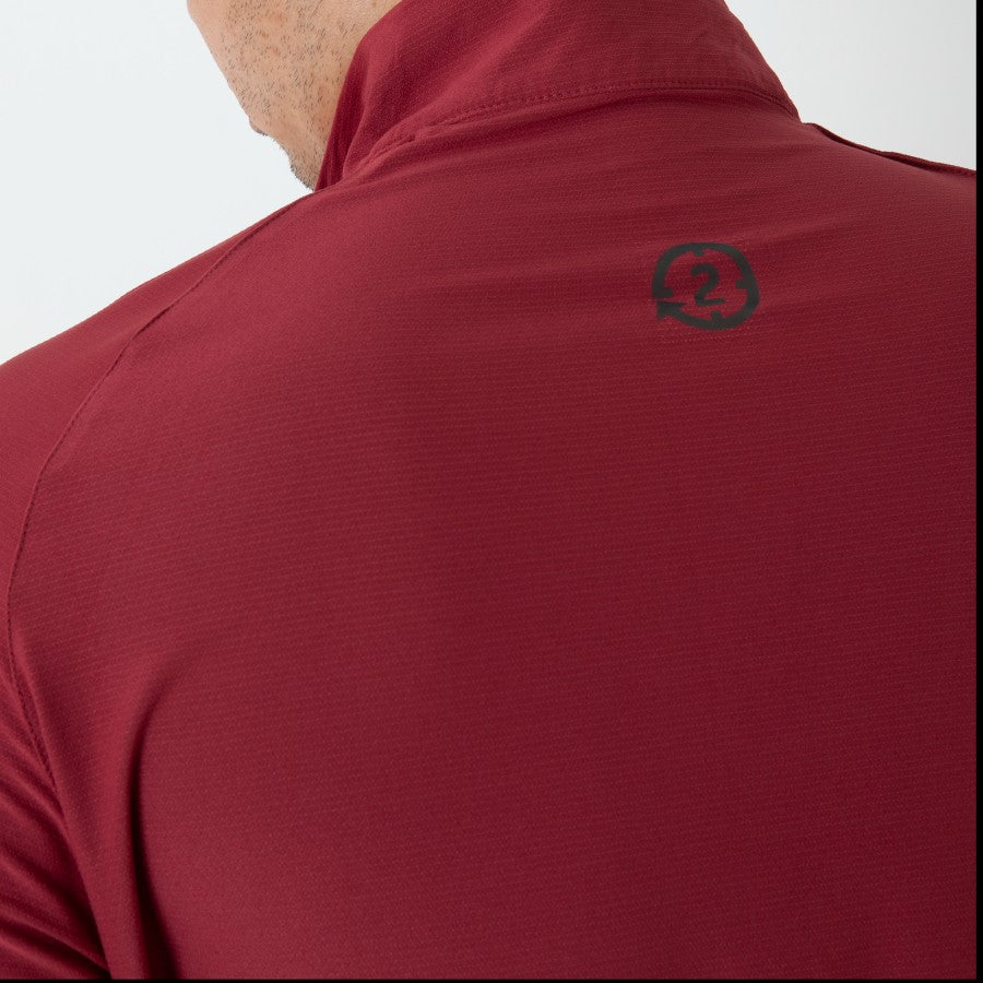 EPOC Long Sleeve Quarter Zip "Cyber" - Red