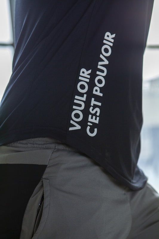 EPOC Elevate Tank Pitch Black - Kaos Singlet Epoc Hitam Pekat