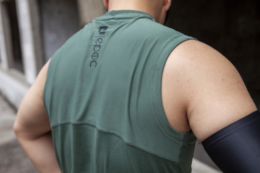 EPOC Elevate Tank Army Green - Kaos Singlet Epoc Army Green