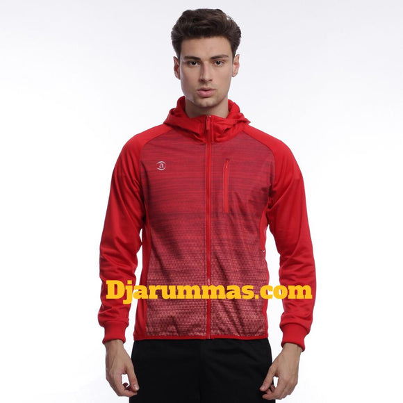 Jacket Cerami Merah Bahan Adem Sporty Unisex