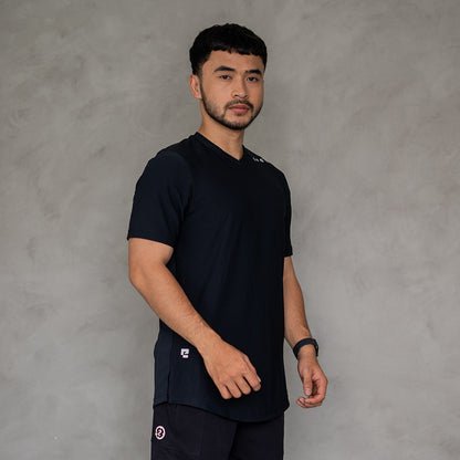 EPOC Versatile V-neck Tee Pitch Black - Kaos EPOC Kerah V Hitam Pekat