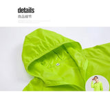 Poket Outdoor Jaket Parasut Tipis Tissue, anti hujan (waterproof), (dust proof)anti lecek Green