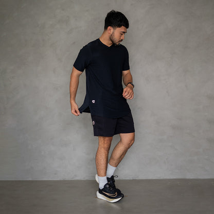 EPOC Versatile V-neck Tee Pitch Black - Kaos EPOC Kerah V Hitam Pekat