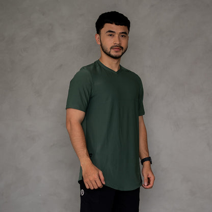 EPOC Versatile V-neck Tee Army Green - Kaos EPOC Kerah V Hijau Army