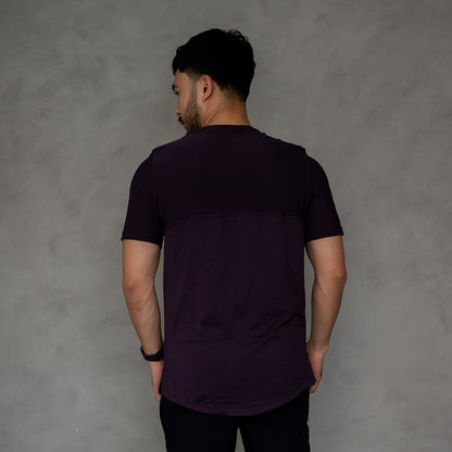 EPOC Versatile V-neck Tee Deep Purple - Kaos EPOC Kerah V Ungu Gelap