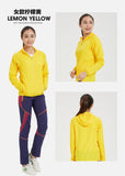 Jaket Parka Saku Proteksi Sinar UV Potongan 3D (Water-Repellent) Yellow jaket senam jaket olahrata jaket travel jaket lari jaket grup jaket tim