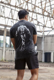 EPOC X Baki Washed Black T Shirt - Kaos Katun Washed Hitam Baki