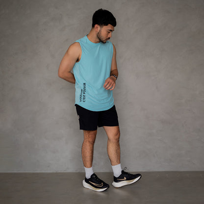 EPOC Elevate Tank Azure Blue - Kaos Singlet Epoc Azure Blue