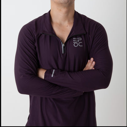 EPOC Long Sleeve Quarter Zip "Cyber" - Black