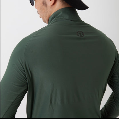 EPOC Long Sleeve Quarter Zip "Cyber" - Olive Green