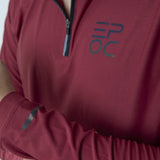 EPOC Long Sleeve Quarter Zip "Cyber" - Red