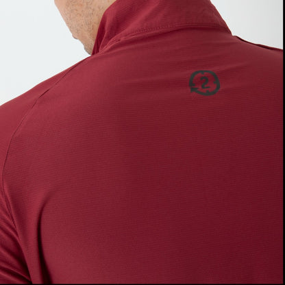 EPOC Long Sleeve Quarter Zip "Cyber" - Red