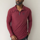 EPOC Long Sleeve Quarter Zip "Cyber" - Red