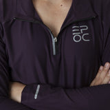 EPOC Long Sleeve Quarter Zip "Cyber" - Deep Purple