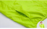 Poket Outdoor Jaket Parasut Tipis Tissue, anti hujan (waterproof), (dust proof)anti lecek Green