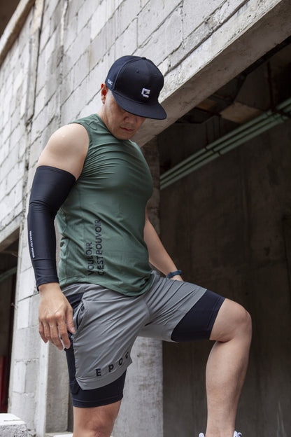 EPOC Elevate Tank Army Green - Kaos Singlet Epoc Army Green
