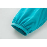 Jaket Parka Saku Proteksi Sinar UV Potongan 3D (Water-Repellent) Light Blue jaket senam jaket olahrata jaket travel jaket lari jaket grup jaket tim
