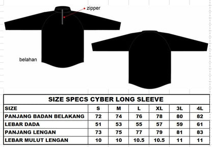 EPOC Long Sleeve Quarter Zip "Cyber" - Black