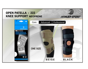 Athlet Knee Support Open Patella Knee Protector Long 222