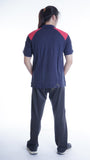 QUICKLINE SHORT SLEEVE POLO PCK53 NAVY RED