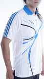 WHITE/CYAN SPECTRUM Short Sleeve T-shirt