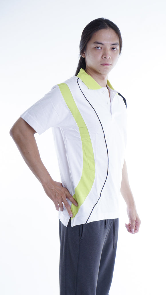 Baju Seragam Olahraga Model AR MT15 Putih Stabilo