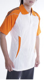 Baju Polo Shirts lengan pendek ESPANA Putih Oren