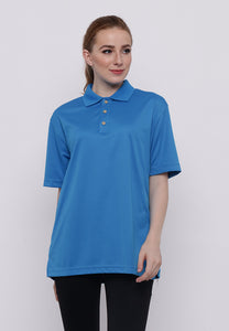 Hitscore Short Sleeve Blue Polo Shirt 