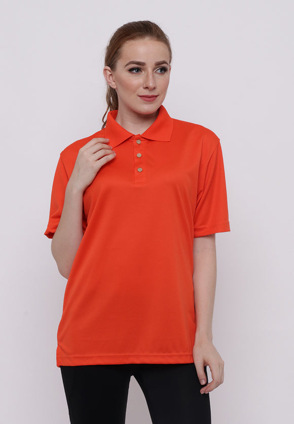 Hitscore Polo Shirt Short Sleeve Orange